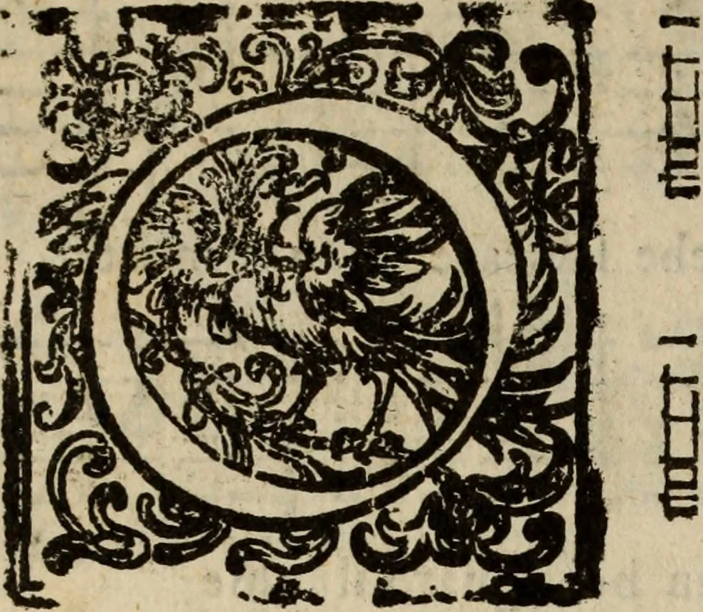 An illustration from Madrigali ... a cinqve voci. Libro primo[-sesto] .., 1611, leaf 419