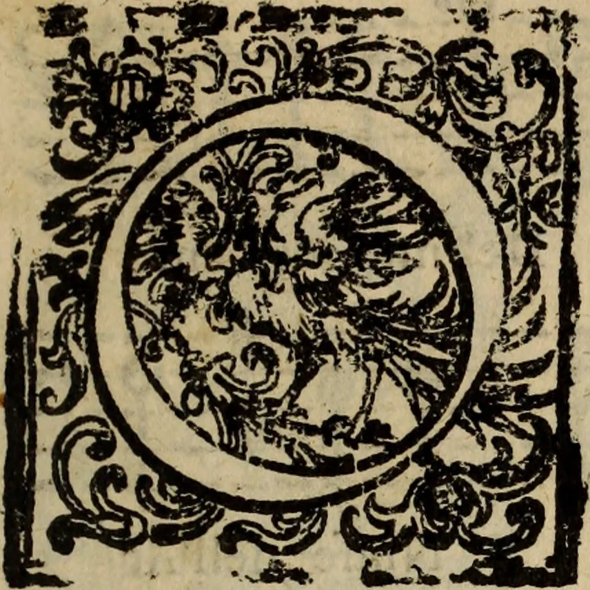 An illustration from Madrigali ... a cinqve voci. Libro primo[-sesto] .., 1611, leaf 420