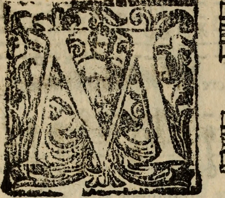An illustration from Madrigali ... a cinqve voci. Libro primo[-sesto] .., 1611, leaf 421
