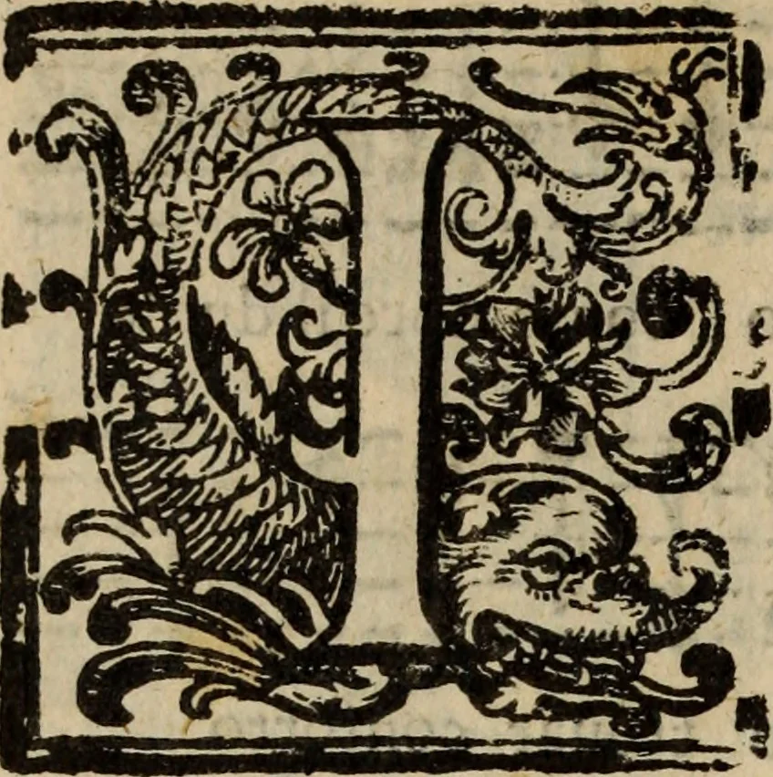 An illustration from Madrigali ... a cinqve voci. Libro primo[-sesto] .., 1611, leaf 427