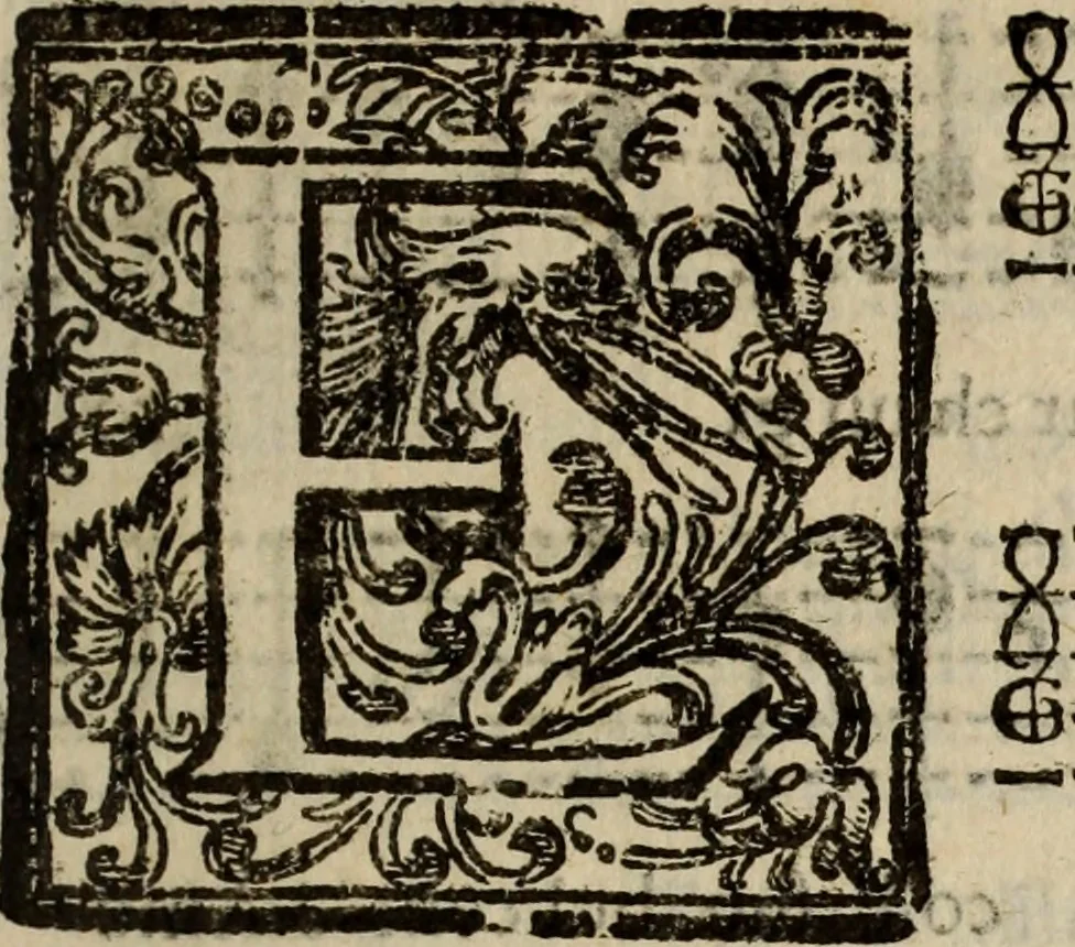 An illustration from Madrigali ... a cinqve voci. Libro primo[-sesto] .., 1611, leaf 430