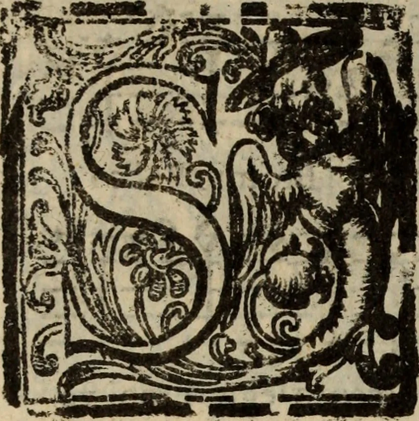 An illustration from Madrigali ... a cinqve voci. Libro primo[-sesto] .., 1611, leaf 433