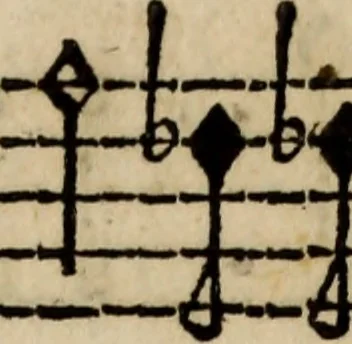 An illustration from Madrigali ... a cinqve voci. Libro primo[-sesto] .., 1611, leaf 440