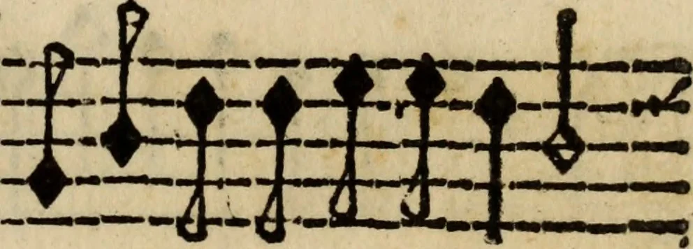 An illustration from Madrigali ... a cinqve voci. Libro primo[-sesto] .., 1611, leaf 440