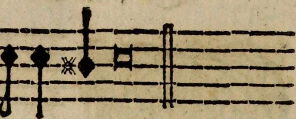 An illustration from Madrigali ... a cinqve voci. Libro primo[-sesto] .., 1611, leaf 441