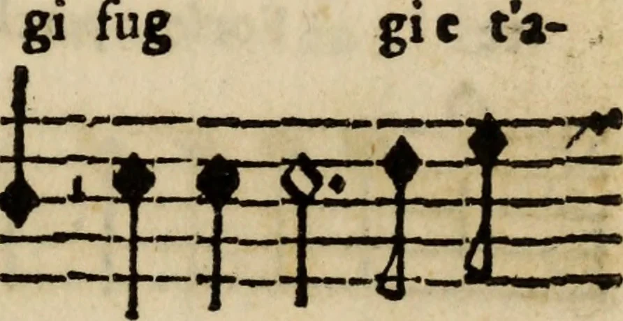 An illustration from Madrigali ... a cinqve voci. Libro primo[-sesto] .., 1611, leaf 442