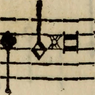 An illustration from Madrigali ... a cinqve voci. Libro primo[-sesto] .., 1611, leaf 447