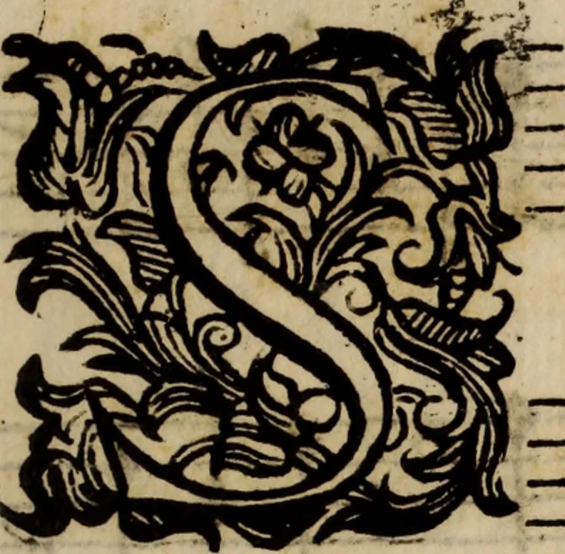 An illustration from Madrigali ... a cinqve voci. Libro primo[-sesto] .., 1611, leaf 452