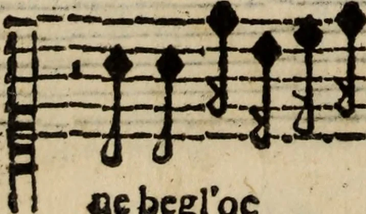 An illustration from Madrigali ... a cinqve voci. Libro primo[-sesto] .., 1611, leaf 455