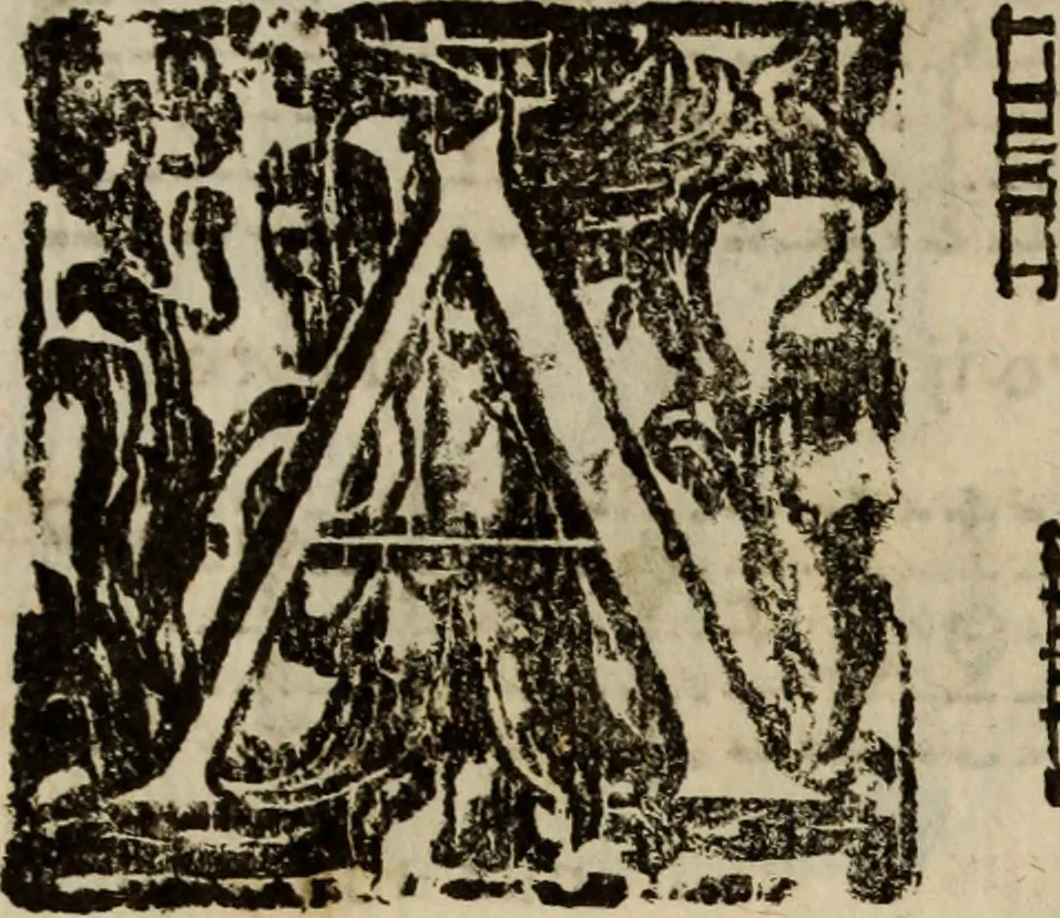 An illustration from Madrigali ... a cinqve voci. Libro primo[-sesto] .., 1611, leaf 47