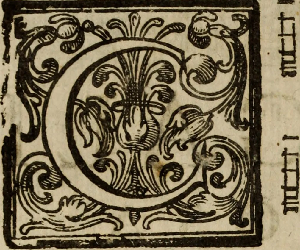 An illustration from Madrigali ... a cinqve voci. Libro primo[-sesto] .., 1611, leaf 5