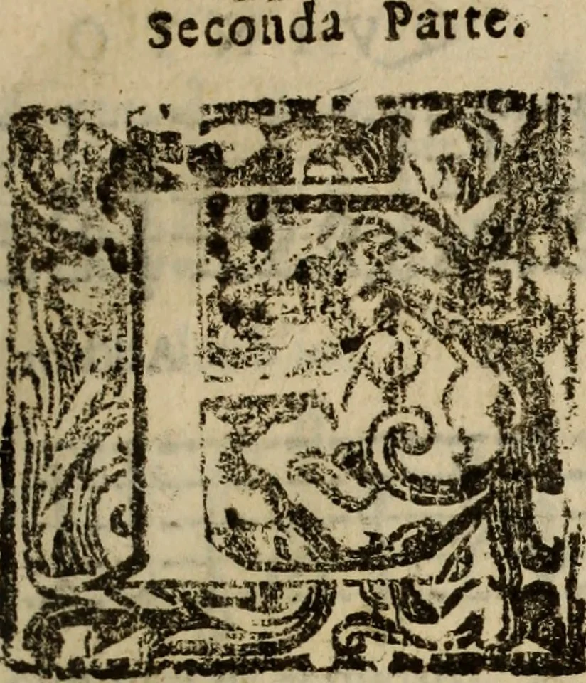 An illustration from Madrigali ... a cinqve voci. Libro primo[-sesto] .., 1611, leaf 56