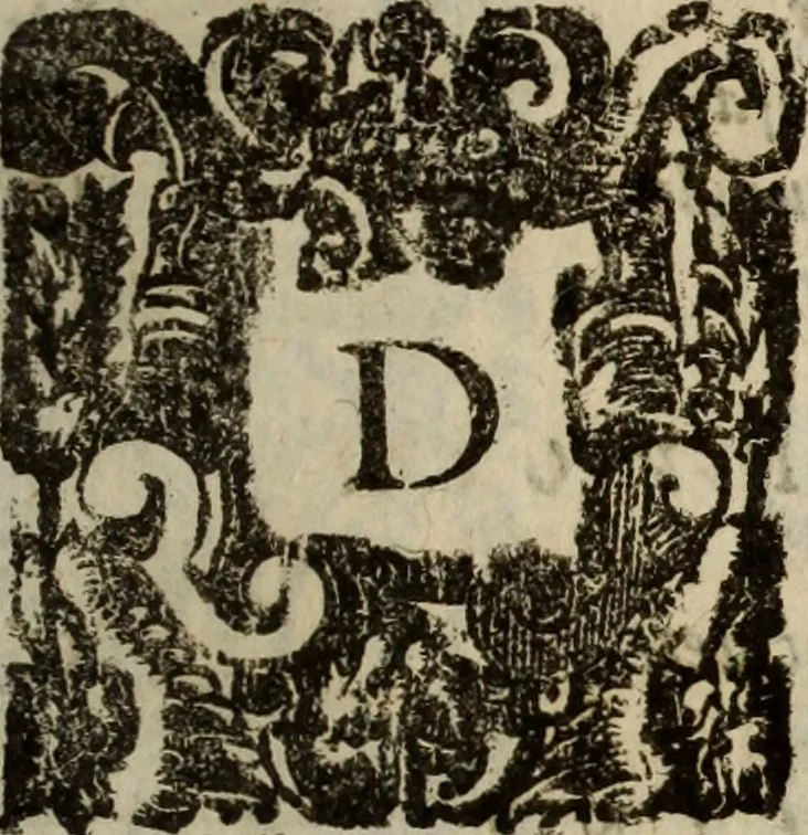 An illustration from Madrigali ... a cinqve voci. Libro primo[-sesto] .., 1611, leaf 62
