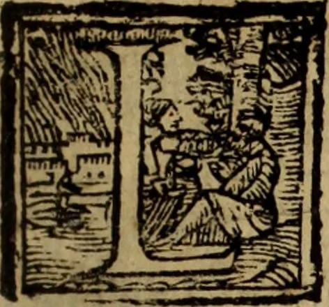 An illustration from Madrigali ... a cinqve voci. Libro primo[-sesto] .., 1611, leaf 66