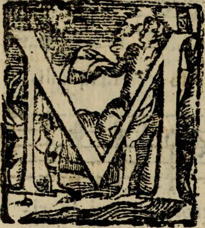 An illustration from Madrigali ... a cinqve voci. Libro primo[-sesto] .., 1611, leaf 77