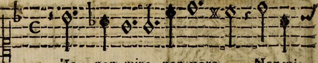An illustration from Madrigali ... a cinqve voci. Libro primo[-sesto] .., 1611, leaf 91