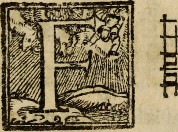 An illustration from Madrigali ... a cinqve voci. Libro primo[-sesto] .., 1611, leaf 95