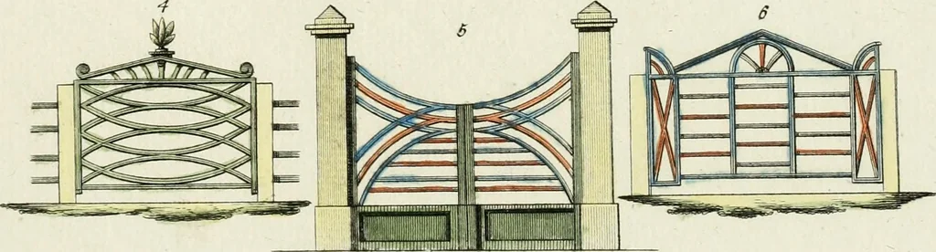 An illustration from Magazijn van tuin-sieraaden, of, Verzameling van modellen van aanleg en sieraad, voor groote en kleine lust-hoven, voorn amelijk van dezulke die, met weinig kosten, te maaken zijn, 1802, leaf 14