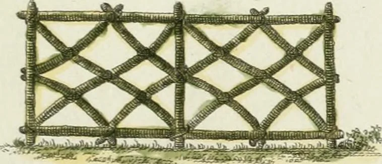 An illustration from Magazijn van tuin-sieraaden, of, Verzameling van modellen van aanleg en sieraad, voor groote en kleine lust-hoven, voorn amelijk van dezulke die, met weinig kosten, te maaken zijn, 1802, leaf 12