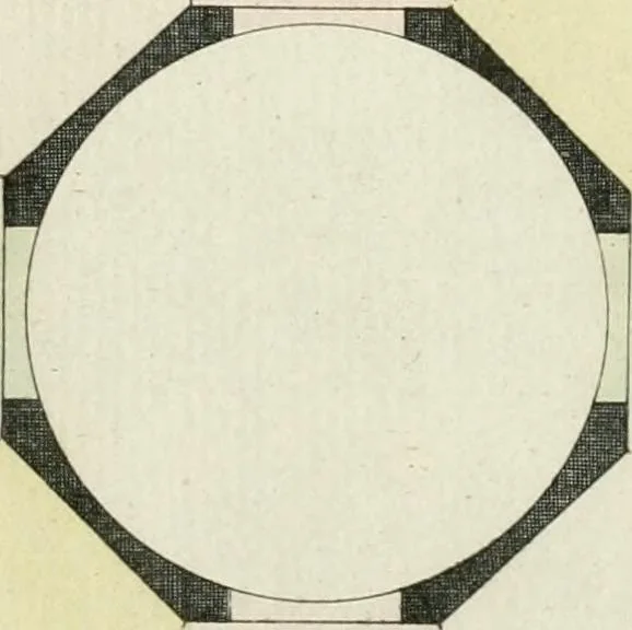 An illustration from Magazijn van tuin-sieraaden, of, Verzameling van modellen van aanleg en sieraad, voor groote en kleine lust-hoven, voorn amelijk van dezulke die, met weinig kosten, te maaken zijn, 1802, leaf 10