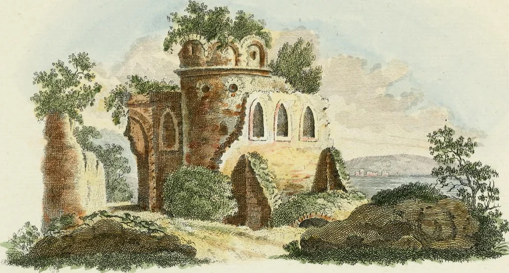 An illustration from Magazijn van tuin-sieraaden, of, Verzameling van modellen van aanleg en sieraad, voor groote en kleine lust-hoven, voorn amelijk van dezulke die, met weinig kosten, te maaken zijn, 1802, leaf 8