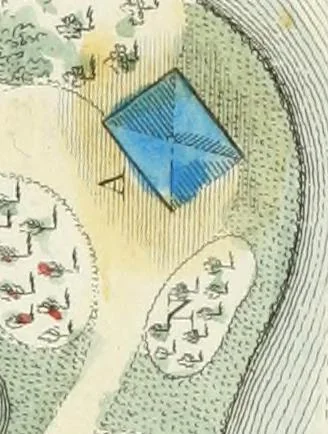 An illustration from Magazijn van tuin-sieraaden, of, Verzameling van modellen van aanleg en sieraad, voor groote en kleine lust-hoven, voorn amelijk van dezulke die, met weinig kosten, te maaken zijn, 1802, leaf 20