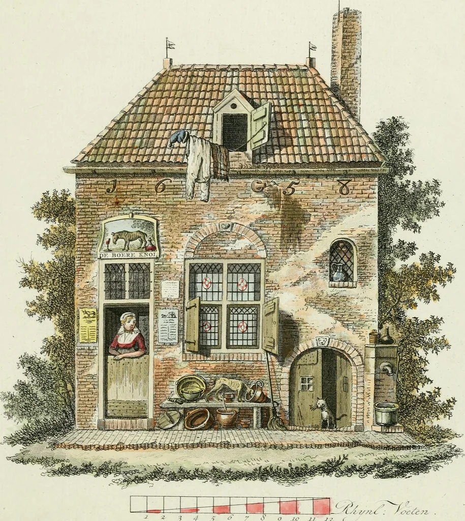 An illustration from Magazijn van tuin-sieraaden, of, Verzameling van modellen van aanleg en sieraad, voor groote en kleine lust-hoven, voorn amelijk van dezulke die, met weinig kosten, te maaken zijn, 1802, leaf 18
