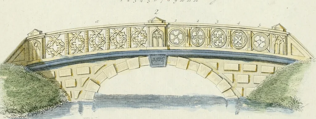 An illustration from Magazijn van tuin-sieraaden, of, Verzameling van modellen van aanleg en sieraad, voor groote en kleine lust-hoven, voorn amelijk van dezulke die, met weinig kosten, te maaken zijn, 1802, leaf 18