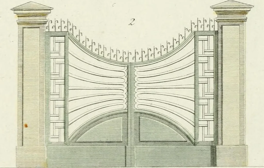 An illustration from Magazijn van tuin-sieraaden, of, Verzameling van modellen van aanleg en sieraad, voor groote en kleine lust-hoven, voorn amelijk van dezulke die, met weinig kosten, te maaken zijn, 1802, leaf 10