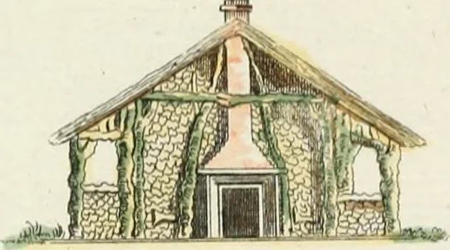 An illustration from Magazijn van tuin-sieraaden, of, Verzameling van modellen van aanleg en sieraad, voor groote en kleine lust-hoven, voorn amelijk van dezulke die, met weinig kosten, te maaken zijn, 1802, leaf 10