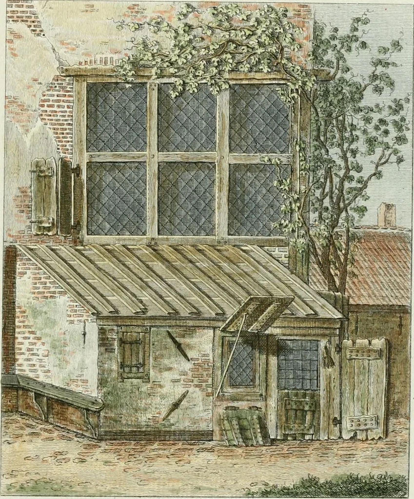 An illustration from Magazijn van tuin-sieraaden, of, Verzameling van modellen van aanleg en sieraad, voor groote en kleine lust-hoven, voorn amelijk van dezulke die, met weinig kosten, te maaken zijn, 1802, leaf 14