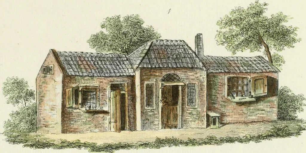 An illustration from Magazijn van tuin-sieraaden, of, Verzameling van modellen van aanleg en sieraad, voor groote en kleine lust-hoven, voorn amelijk van dezulke die, met weinig kosten, te maaken zijn, 1802, leaf 14