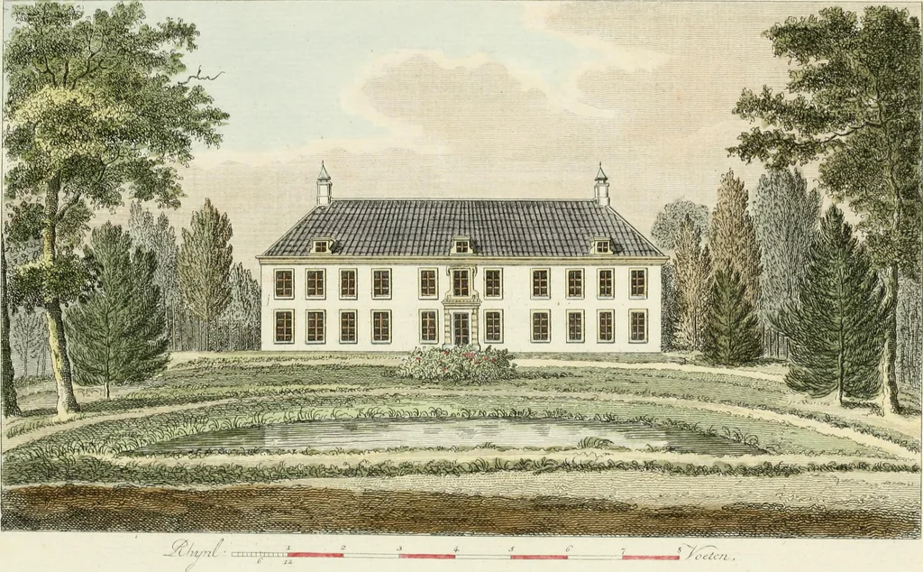 An illustration from Magazijn van tuin-sieraaden, of, Verzameling van modellen van aanleg en sieraad, voor groote en kleine lust-hoven, voorn amelijk van dezulke die, met weinig kosten, te maaken zijn, 1802, leaf 16