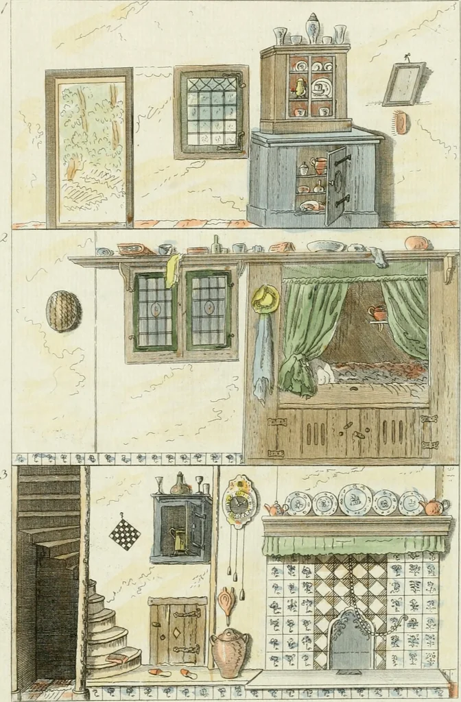 An illustration from Magazijn van tuin-sieraaden, of, Verzameling van modellen van aanleg en sieraad, voor groote en kleine lust-hoven, voorn amelijk van dezulke die, met weinig kosten, te maaken zijn, 1802, leaf 16