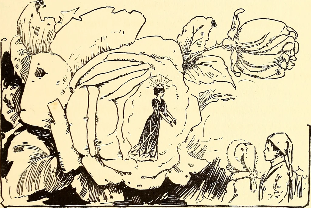 An illustration from The magic aeroplane; a fairy tale, 1911, leaf 30