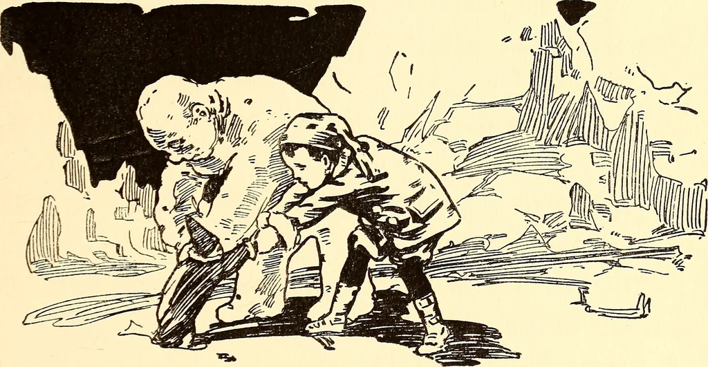 An illustration from The magic aeroplane; a fairy tale, 1911, leaf 48