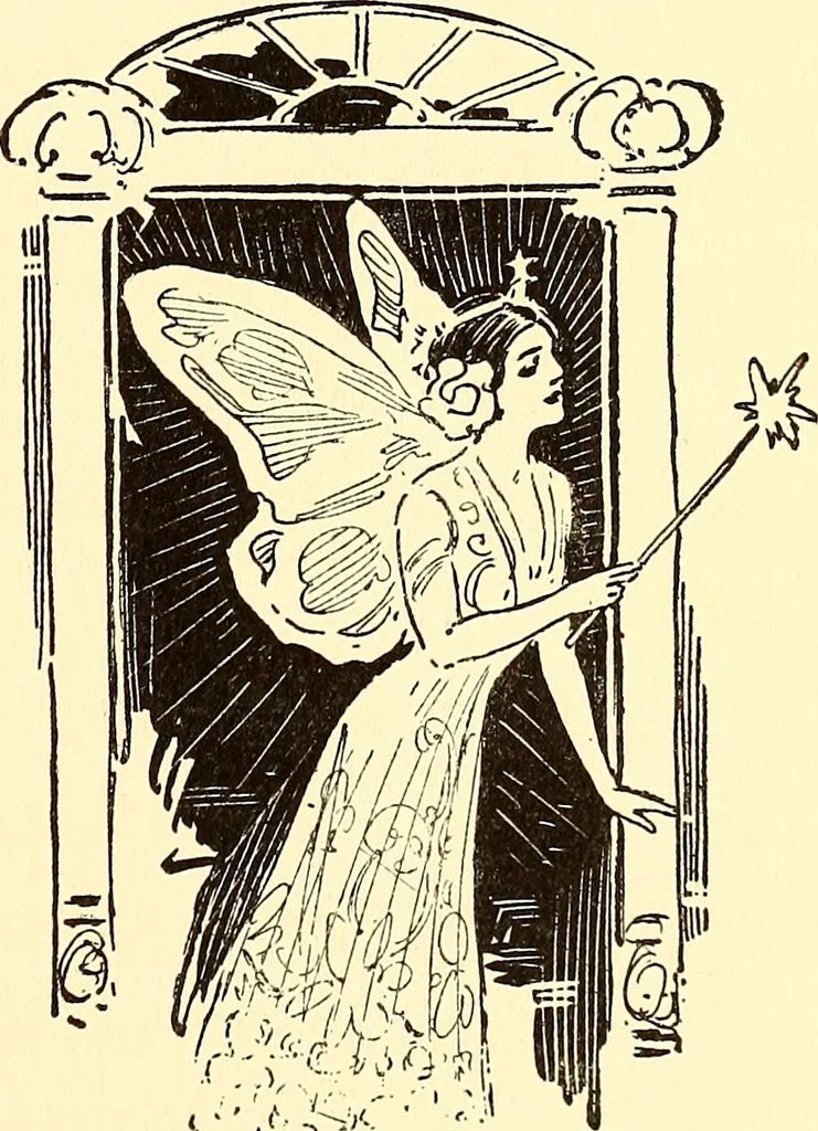 An illustration from The magic aeroplane; a fairy tale, 1911, leaf 70
