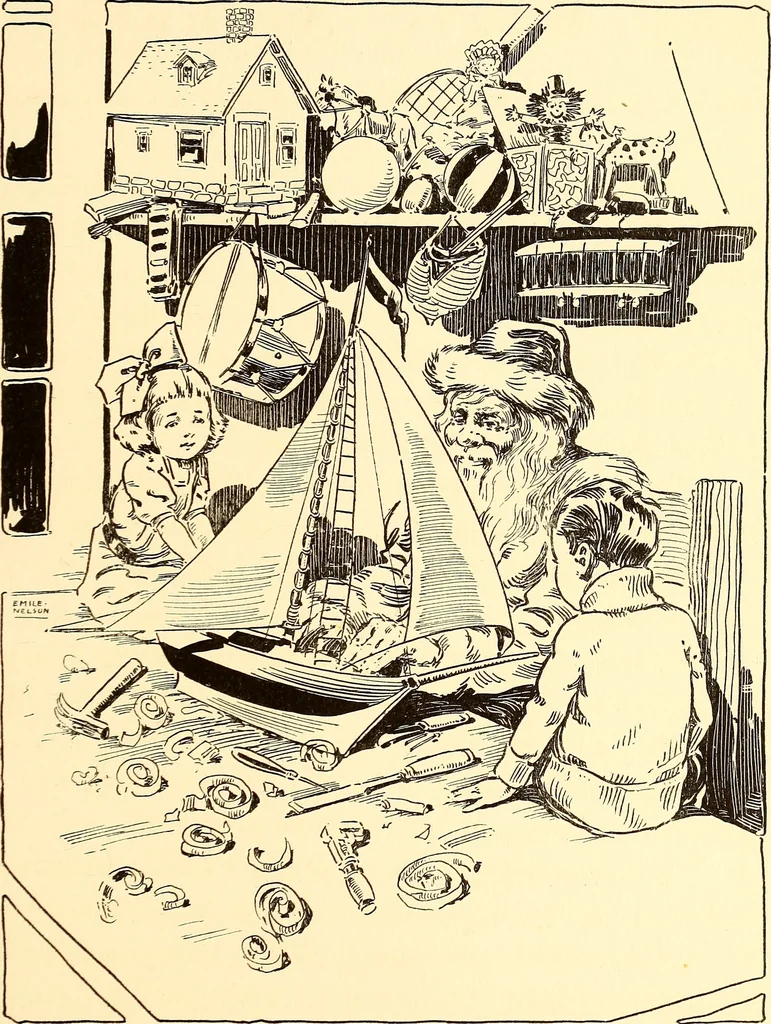 An illustration from The magic aeroplane; a fairy tale, 1911, leaf 94