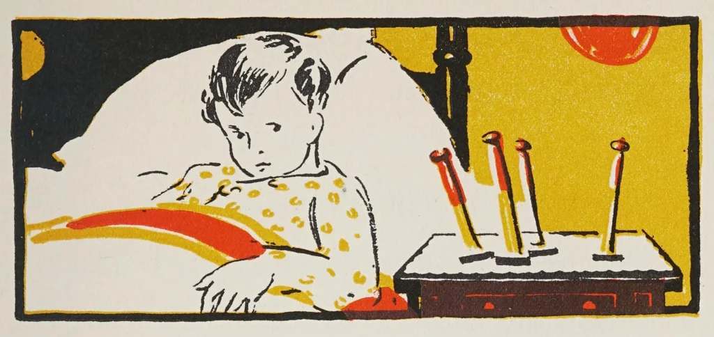 An illustration from The magic clothes-pin, 1926, leaf 49