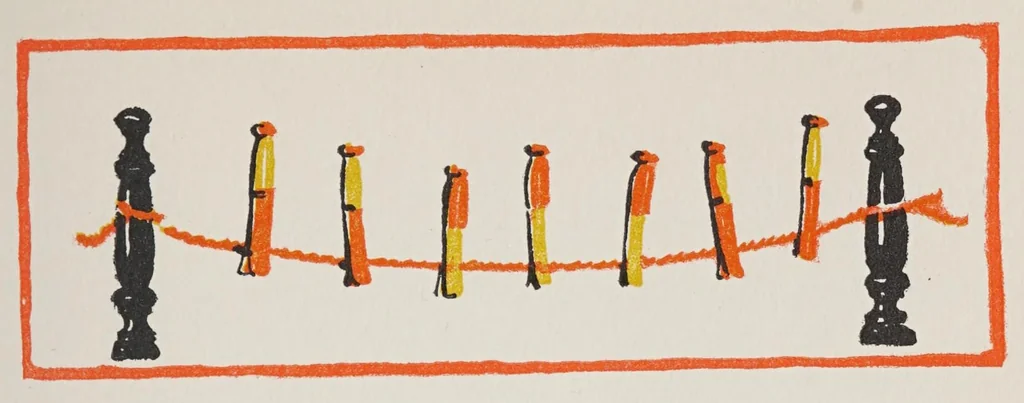 An illustration from The magic clothes-pin, 1926, leaf 77