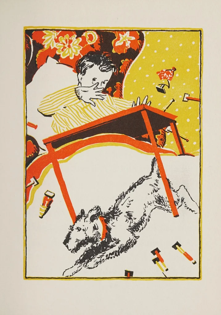An illustration from The magic clothes-pin, 1926, leaf 99