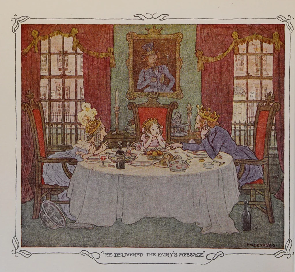 An illustration from The magic fishbone, 1922, leaf 14