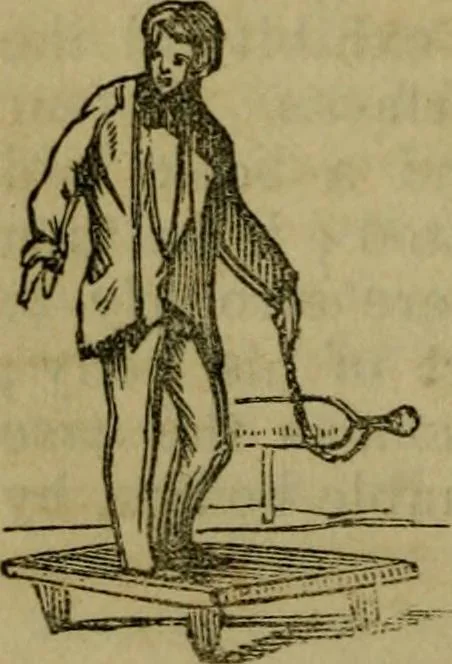 An illustration from The magician's own book, or The whole art of conjuring, 1862, leaf 143