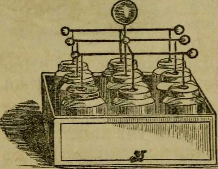 An illustration from The magician's own book, or The whole art of conjuring, 1862, leaf 147