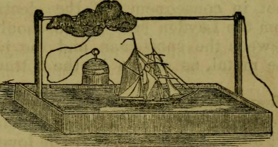 An illustration from The magician's own book, or The whole art of conjuring, 1862, leaf 150