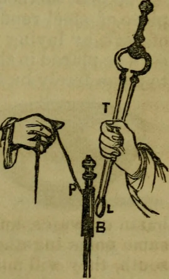 An illustration from The magician's own book, or The whole art of conjuring, 1862, leaf 160