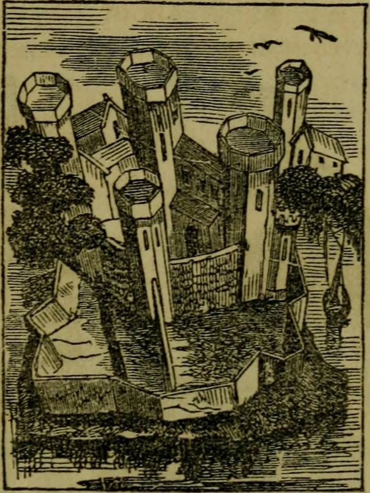 An illustration from The magician's own book, or The whole art of conjuring, 1862, leaf 198