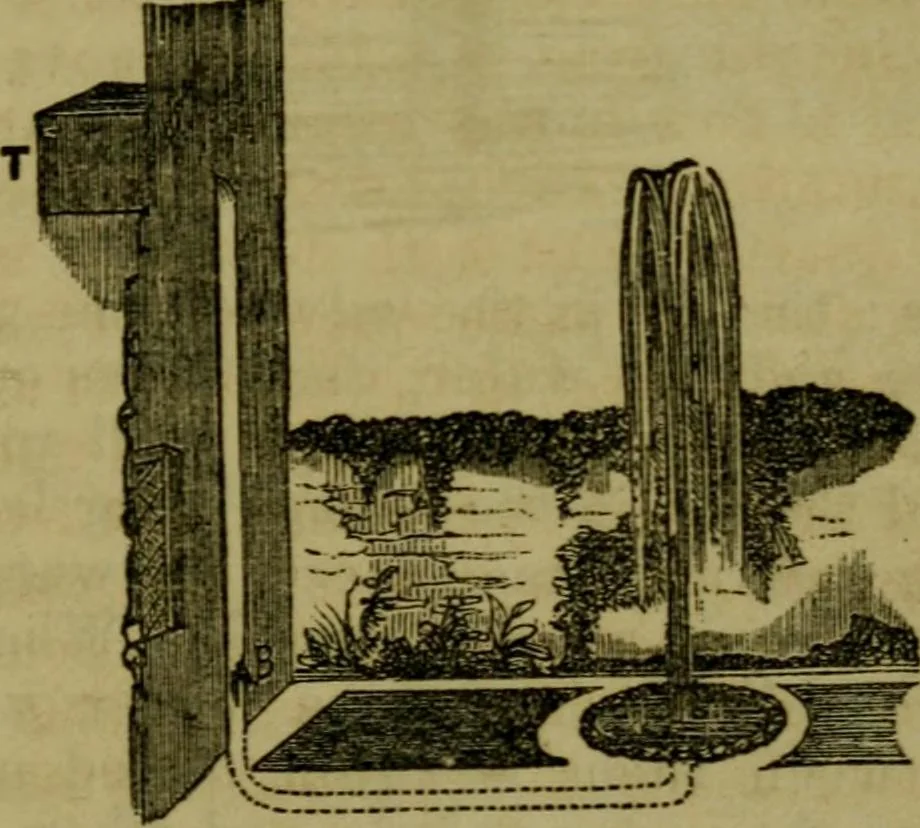 An illustration from The magician's own book, or The whole art of conjuring, 1862, leaf 206