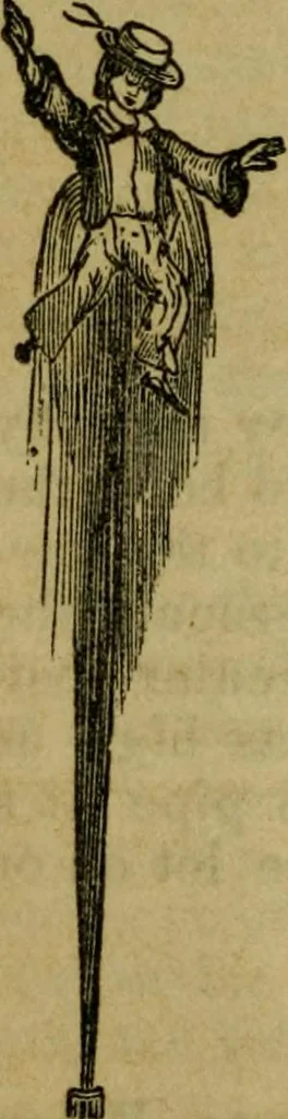 An illustration from The magician's own book, or The whole art of conjuring, 1862, leaf 207