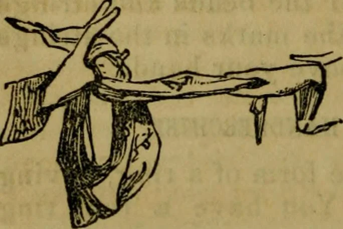 An illustration from The magician's own book, or The whole art of conjuring, 1862, leaf 23